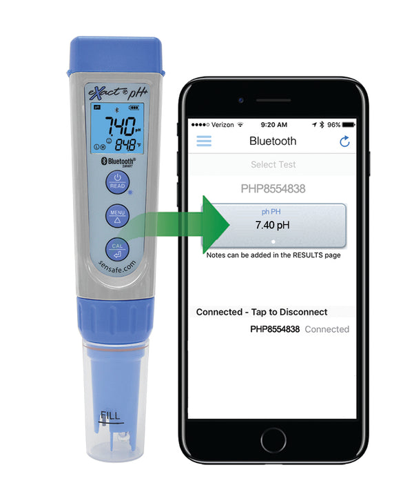 eXact® pH+ mit Bluetooth-Multitestkit