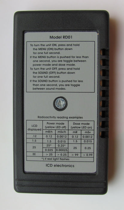 Strahlungs Dosimeter RD01