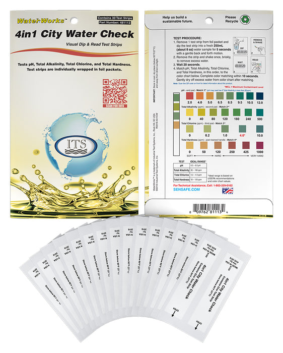 WaterWorks™ 4-in-1 City Water Check (Pocket-Pack)