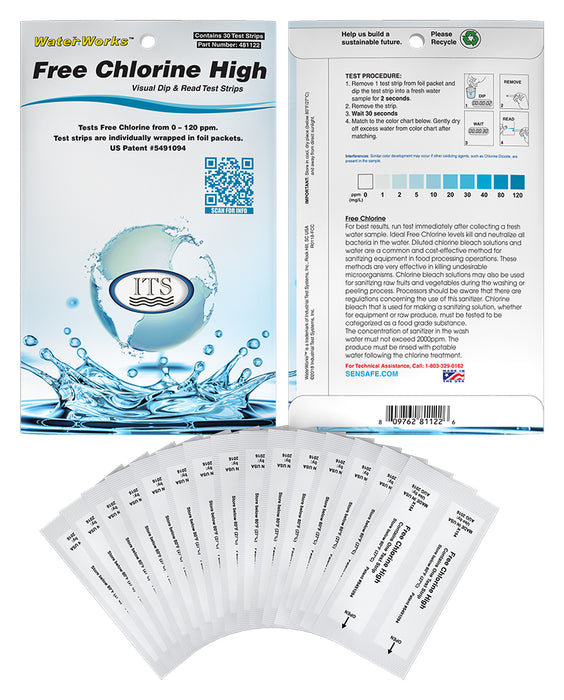 WaterWorks™ Free Chlorine High Range (Pocket-Pack)