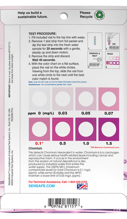 WaterWorks™ Chromium Low Range (Pocket-Pack)